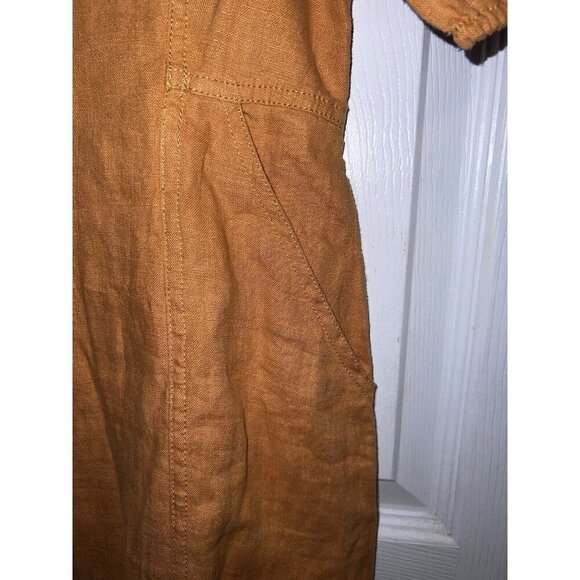 MADEWELL Maisie Mini Dress 100% Linen Balloon Sleeves Sz 2 - Picture 11 of 16